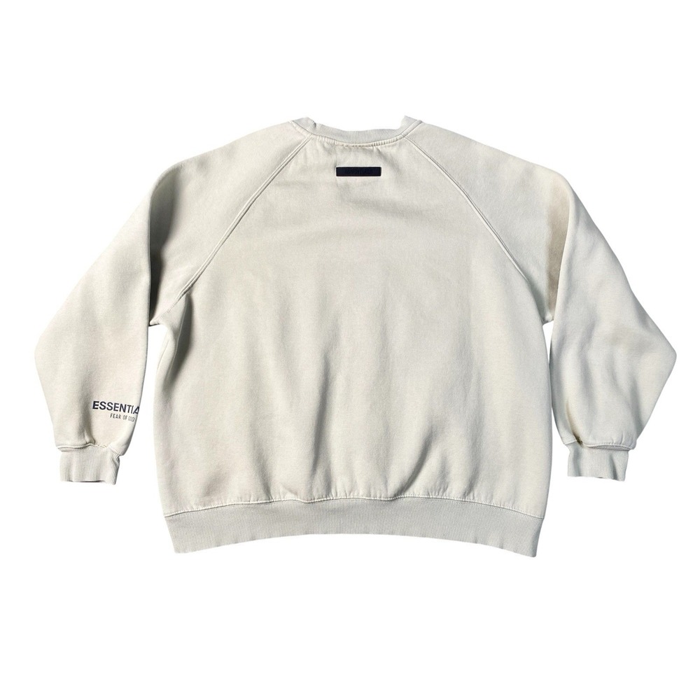 Fear of God Essentials Green Fleece Crewneck Sweatshirt Size Medium Unisex - Picture 2 of 11